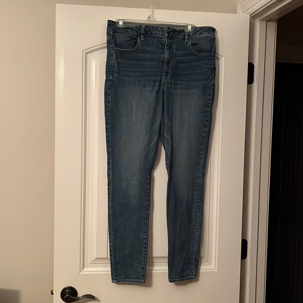 American eagle jeans high waisted jeggings size 14 reg